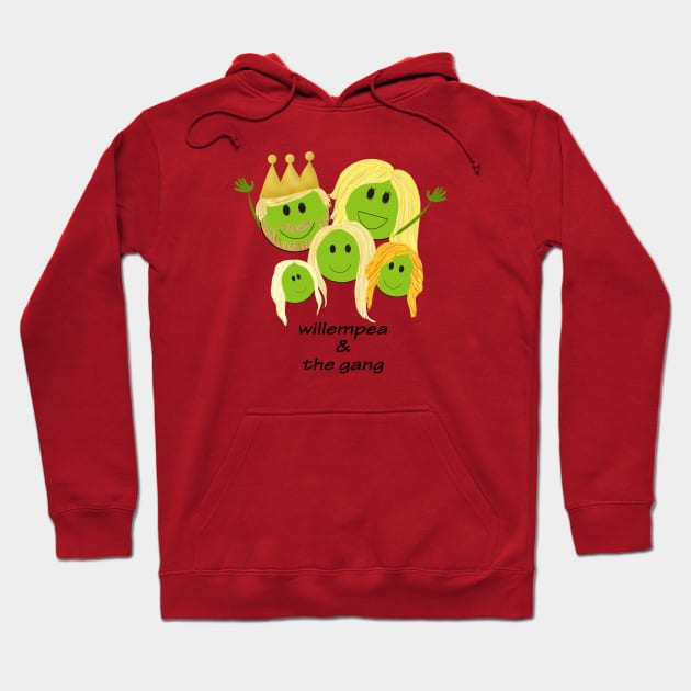 willempea & the gang Hoodie by shackledlettuce